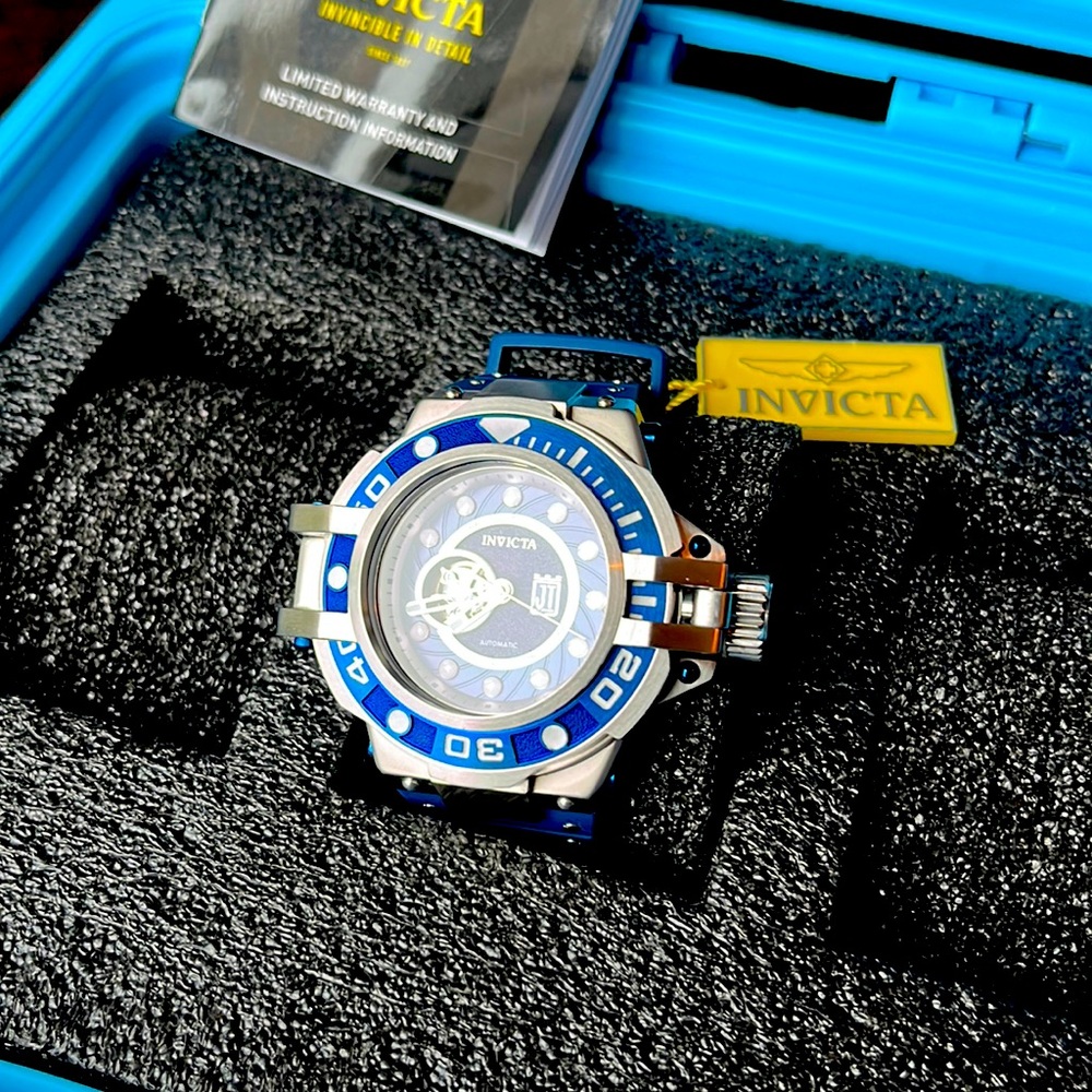 Limited Jason Taylor Invicta Automatic Watch with signed case